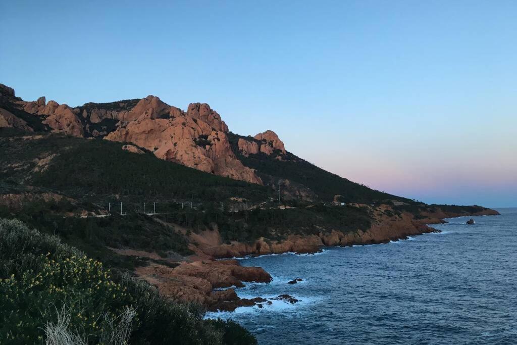 "Les Alizes" Cote Piscine Proche Bord De Mer Сен-Рафаэль Экстерьер фото